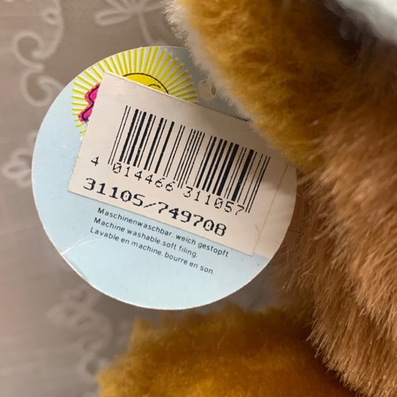 1997 Vintage 11" Gerhardshofen Germany yodeling lion plush stuffed animal - Picture 11 of 12